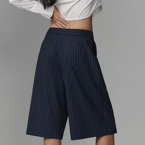 Anthropologie Pinstripe Culottes - Picture 4 of 4